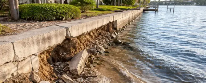 Seawall Failure Warning Signs: How to Spot Damage Early and Prevent Costly Repairs