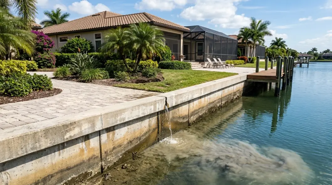 Water Seeping Through Your Seawall at Low Tide What It Means and How to Stop Soil Loss